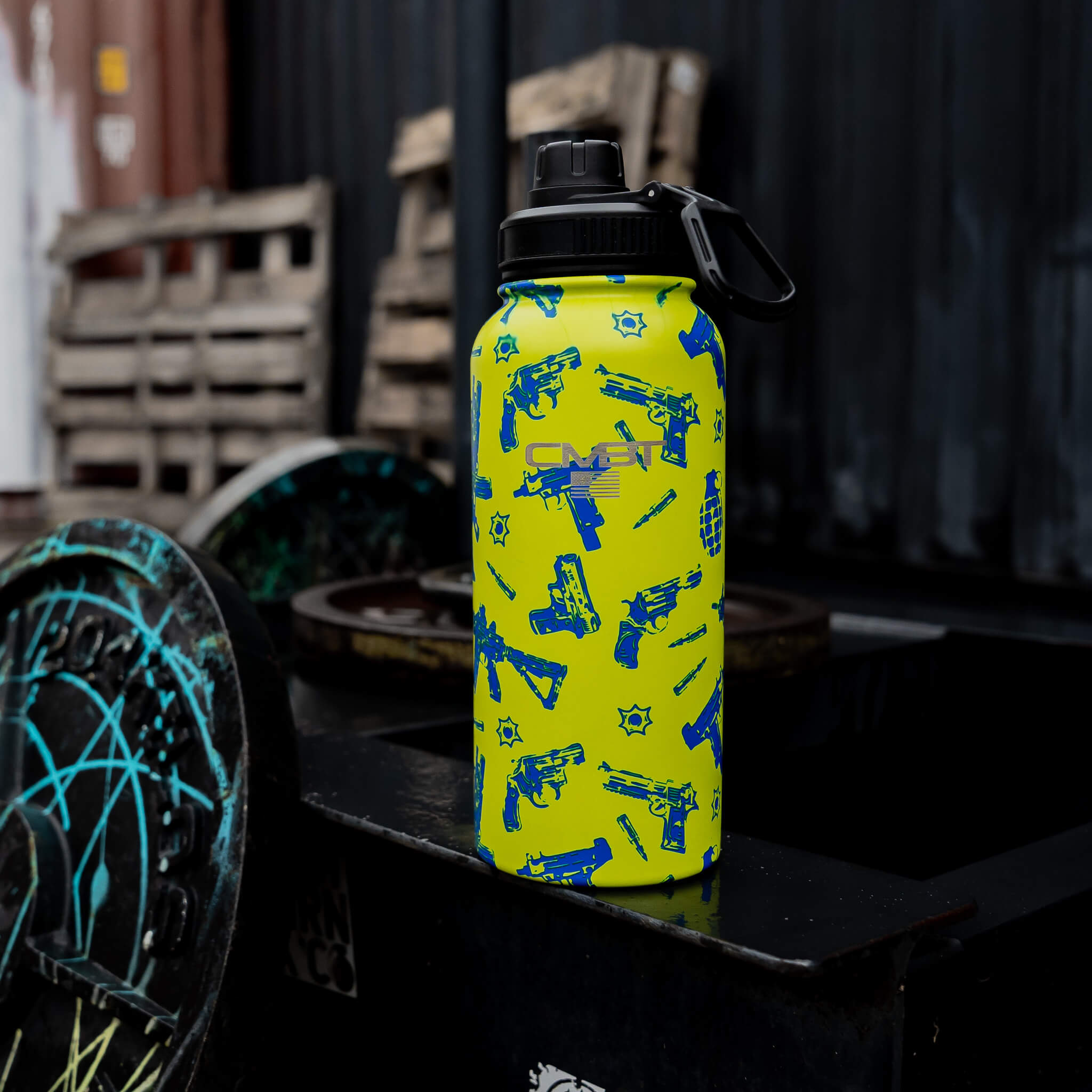 Combat Iron Apparel® 32oz Insulated Metal Water Bottle