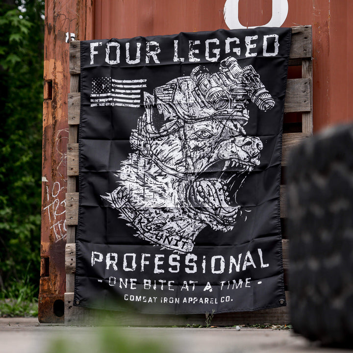 FOUR LEGGED PROFESSIONAL K9 Edition 3' X 4' Wall Flag