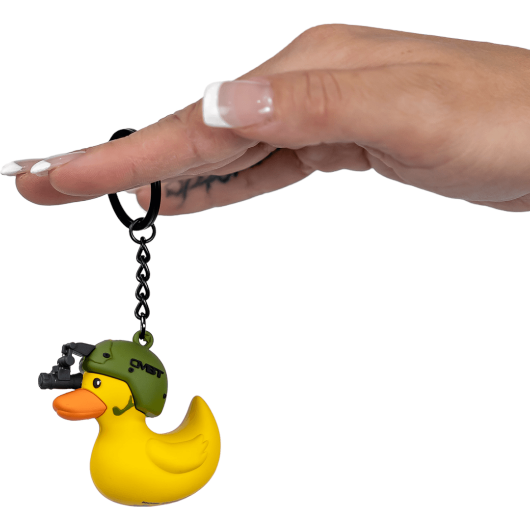 Duck Off Tactiduck 3D Rubber Duck Keychain