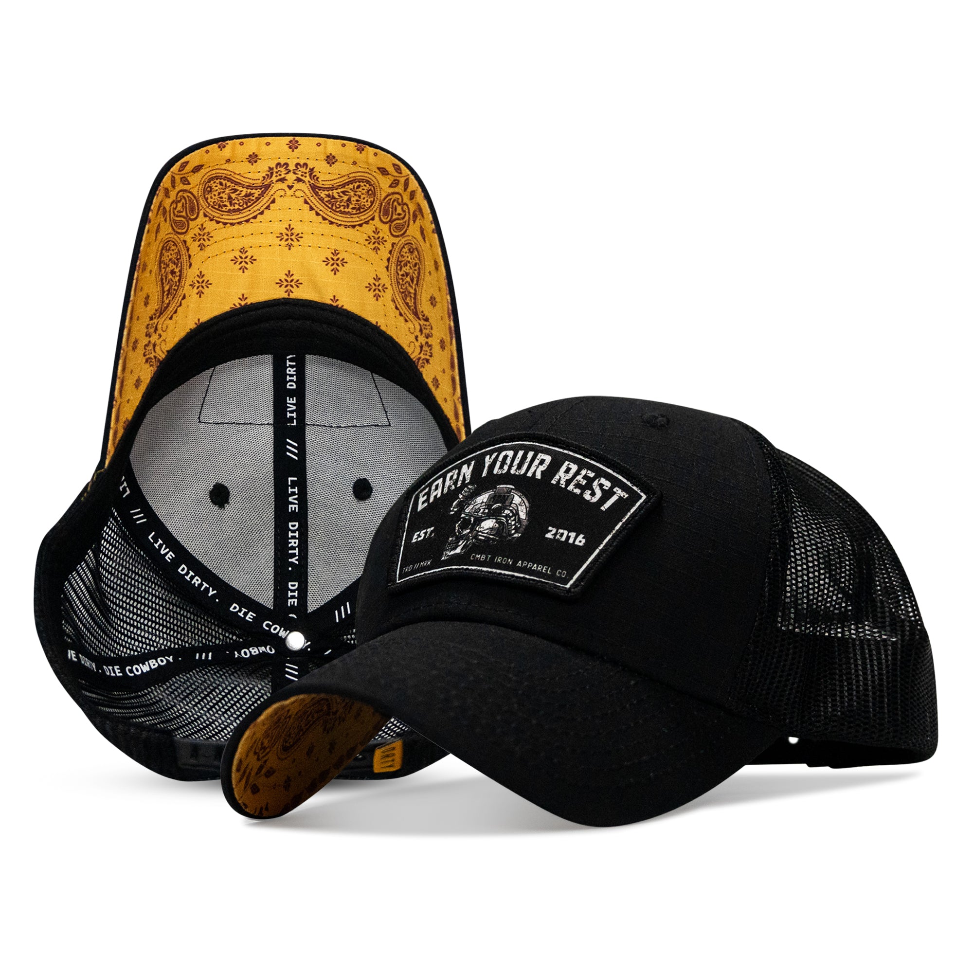 Earn Your Rest Patch Original Ripstop Snapback Hat | Combat Iron