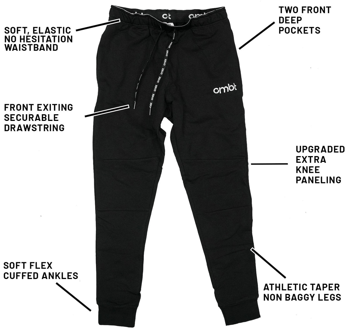 Men's Dynamic Performance Joggers Sizing Chart