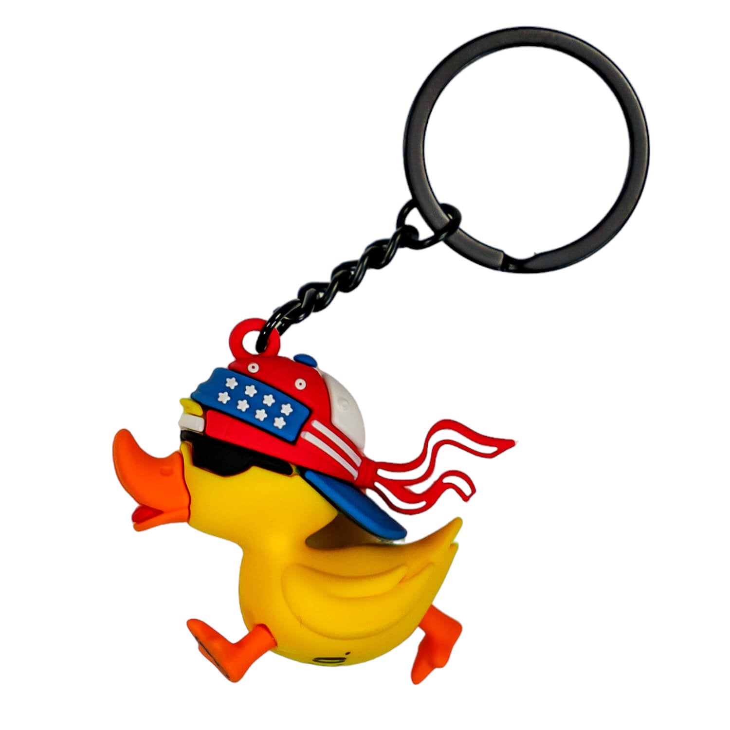 Graphics and More Release The Quackin' Kraken Rubber Duck Funny Humor Floating Foam Keychain Fishing Boat Buoy Key Float, Women's, White