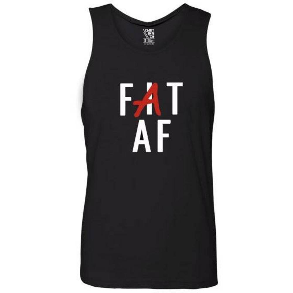 MEN'S PREMIUM TANK | FAT AF (FIT AF) - Combat Iron Apparel™