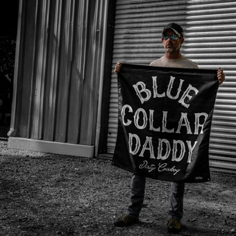 Blue Collar Daddy 3' x 3' Flag