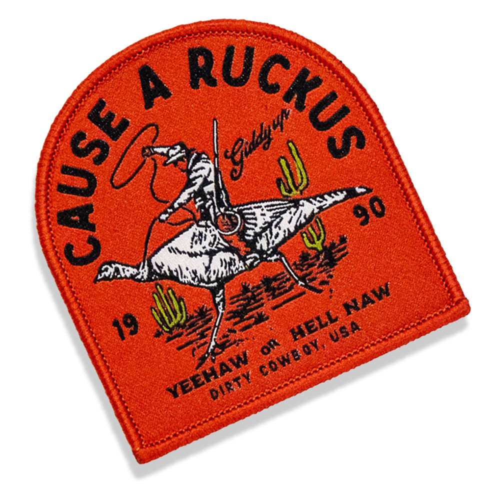 Cause A Ruckus Velcro Patch - DIRTY COWBOY MFG