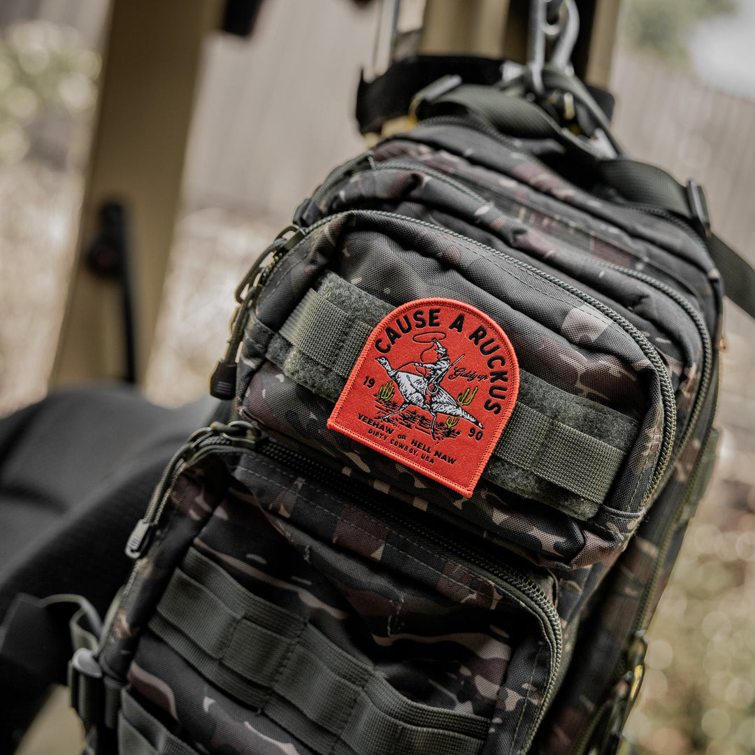 Cause A Ruckus Velcro Patch - DIRTY COWBOY MFG