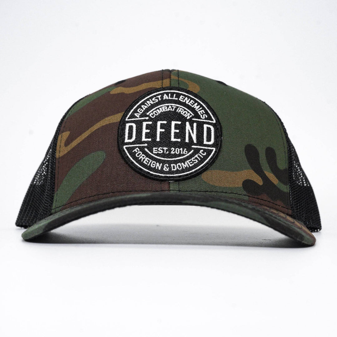 Defend Against All Enemies Foreign and Domestic Mid-Profile Mesh Snapback Hat