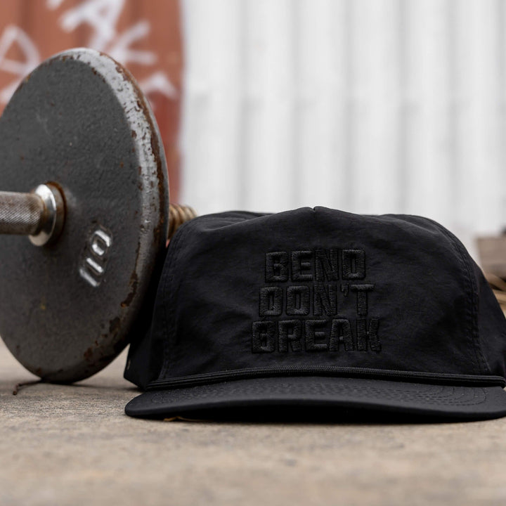 CRUSHABLE ROPE SNAPBACK | BEND DON'T BREAK