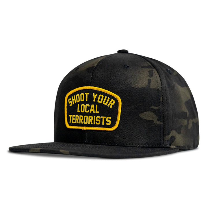 Shoot Your Local Terrorists Flat Bill SnapBack Hat