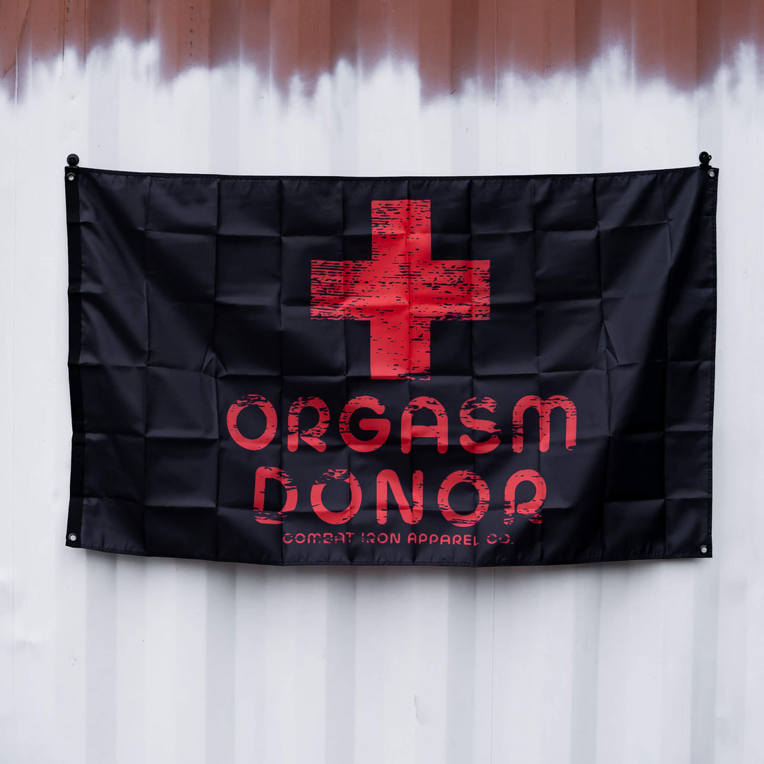 ORGASM DONOR 3' X 5' Wall Flag