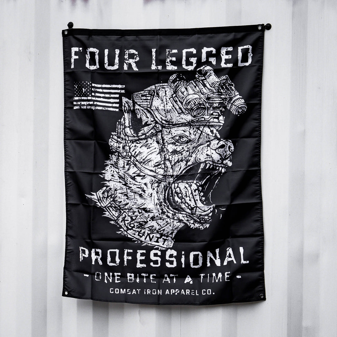 FOUR LEGGED PROFESSIONAL K9 Edition 3' X 4' Wall Flag