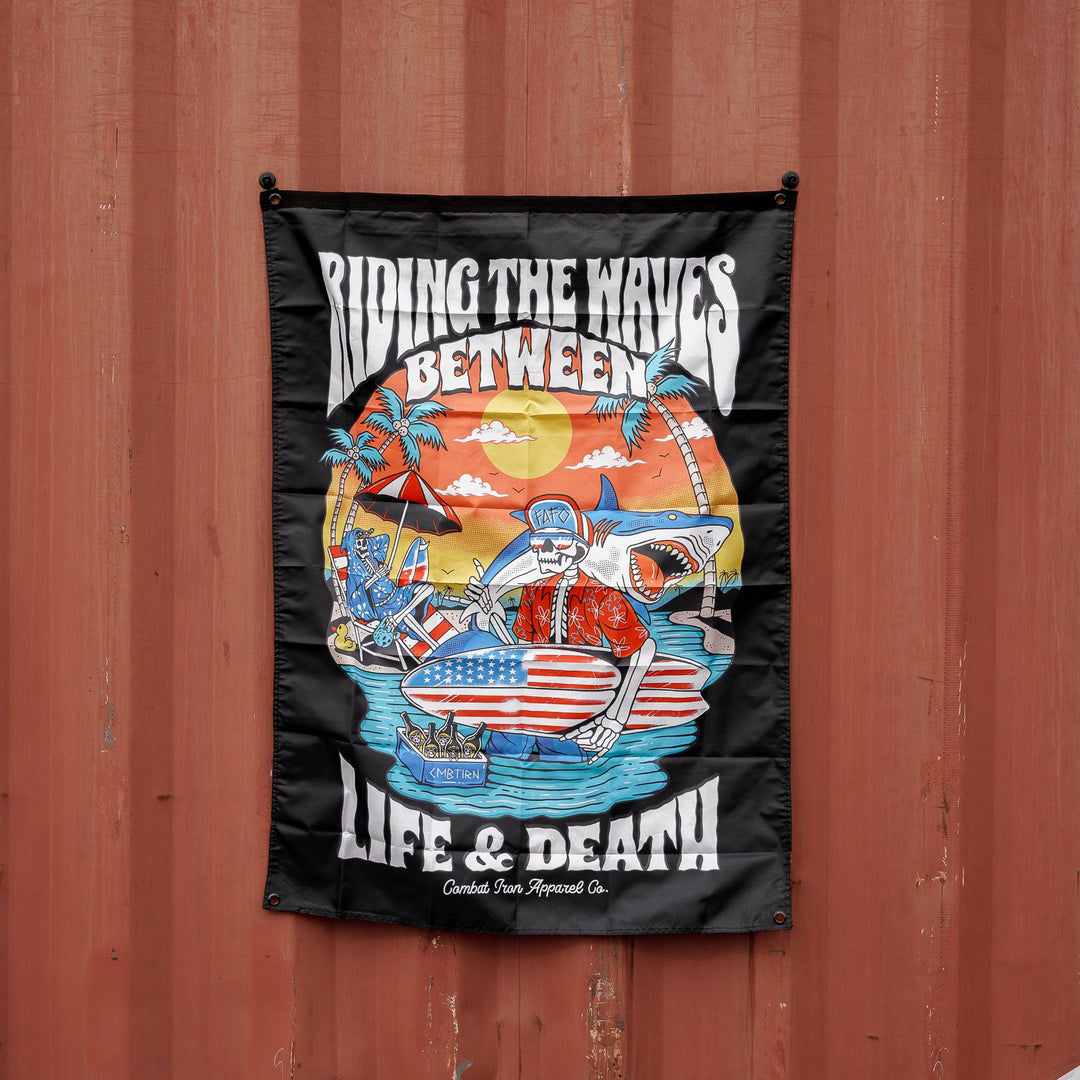 Life & Death Beach Day 3' X 4' Wall Flag