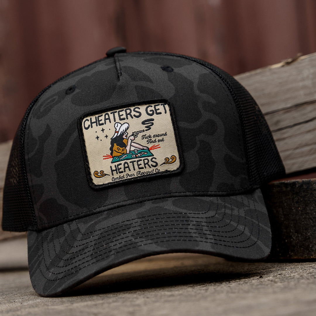 Cheaters Get Heaters Western Cowboy Patch SnapBack