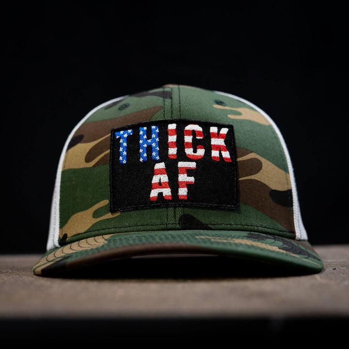 Thick AF USA Edition Patch Mid-Profile Mesh Snapback