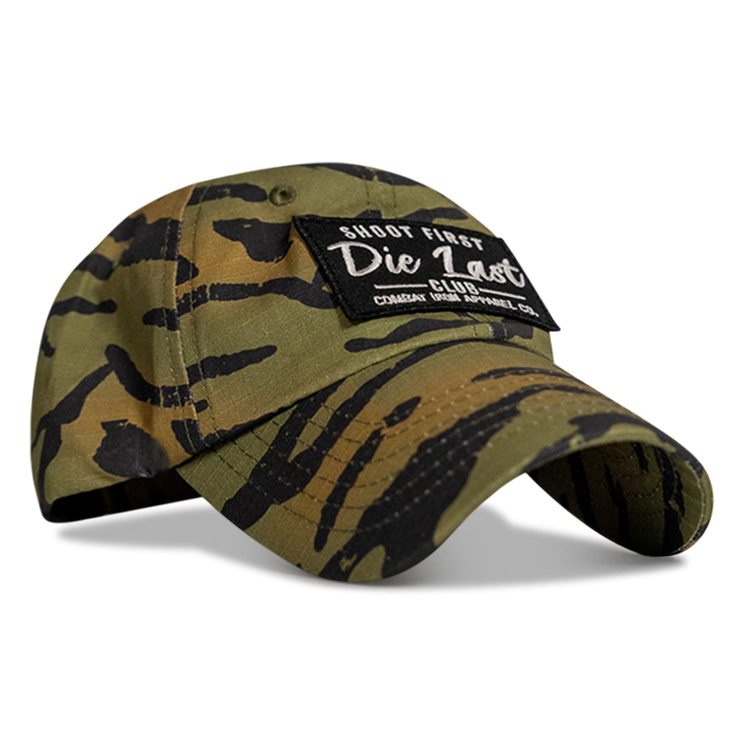 Shoot First. Die Last. Club Patch Low Profile Ripstop Flex Hat