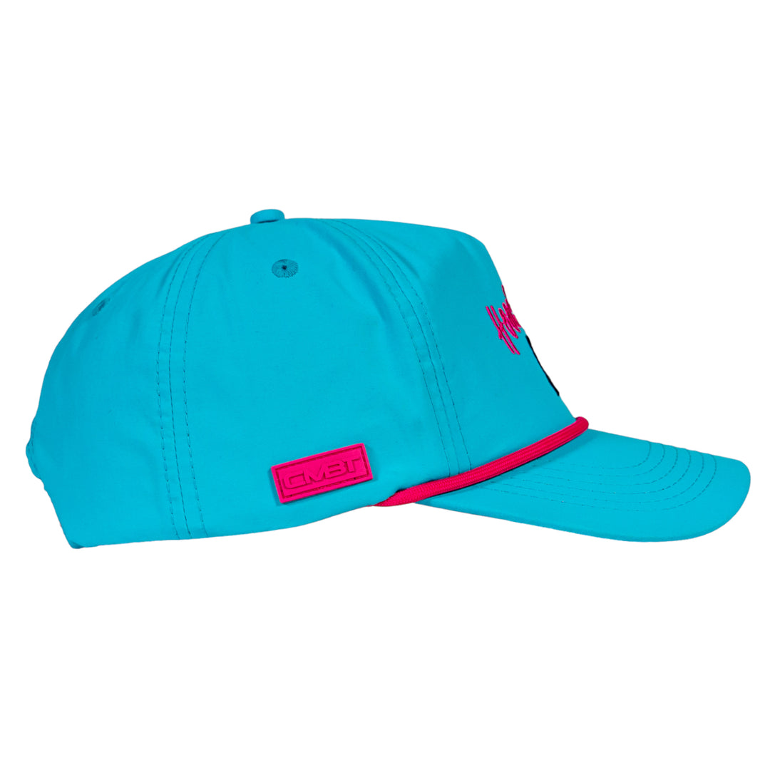 CRUSHABLE HOOCHIE DADDY ROPE SNAPBACK | NEON BLUE