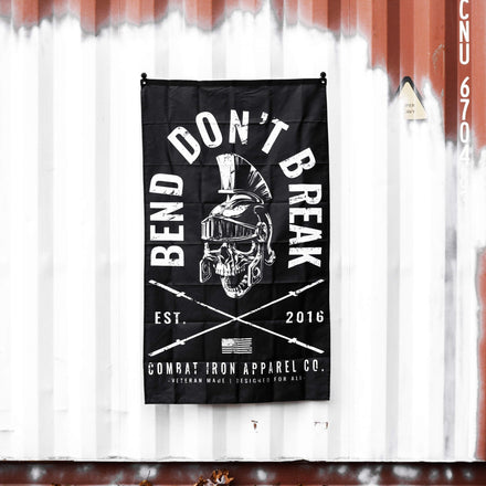 Bend Don't Break 3' X 5' Flag - Combat Iron Apparel Co.