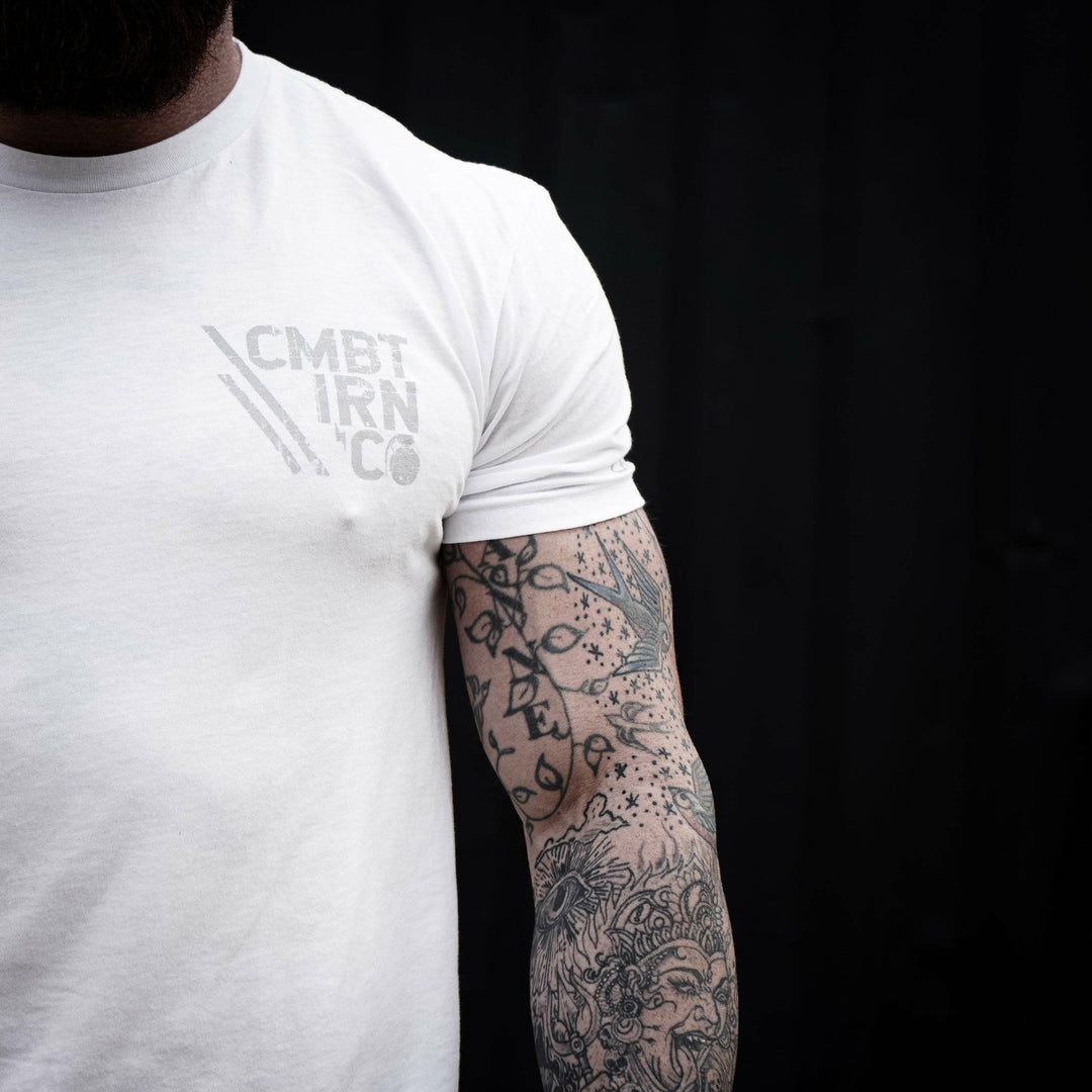 Lift heavy. Move fast. Stay deadly. Men’s t-shirt  #color_white