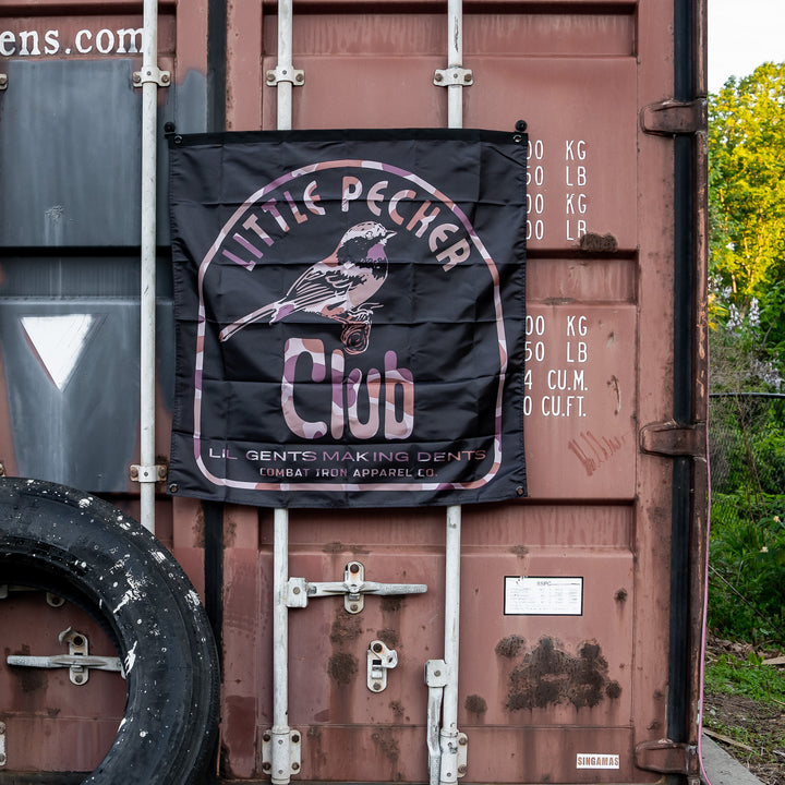 Little Pecker Club 3' X 3' Wall Flag
