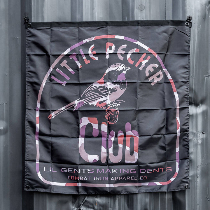 Little Pecker Club 3' X 3' Wall Flag