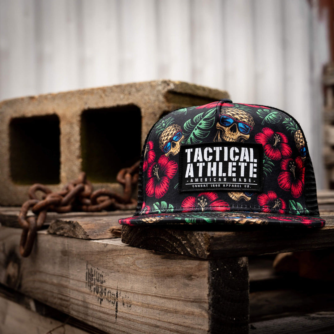 TACTICAL ATHLETE BLACK PINEAPPLE EXPRESS PATCH SNAPBACK