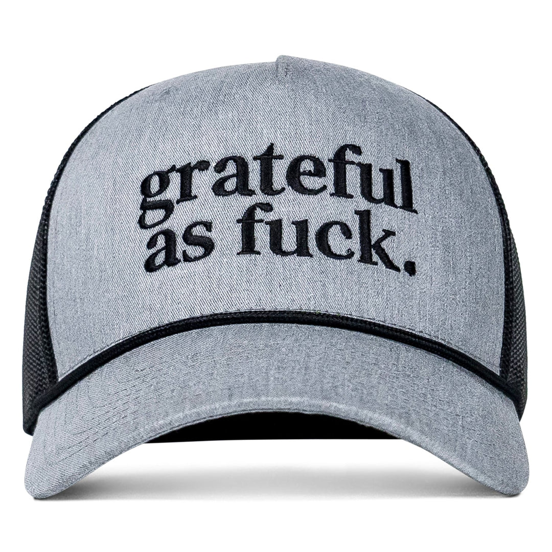 Grateful As Fuck Rope Snapback Hat