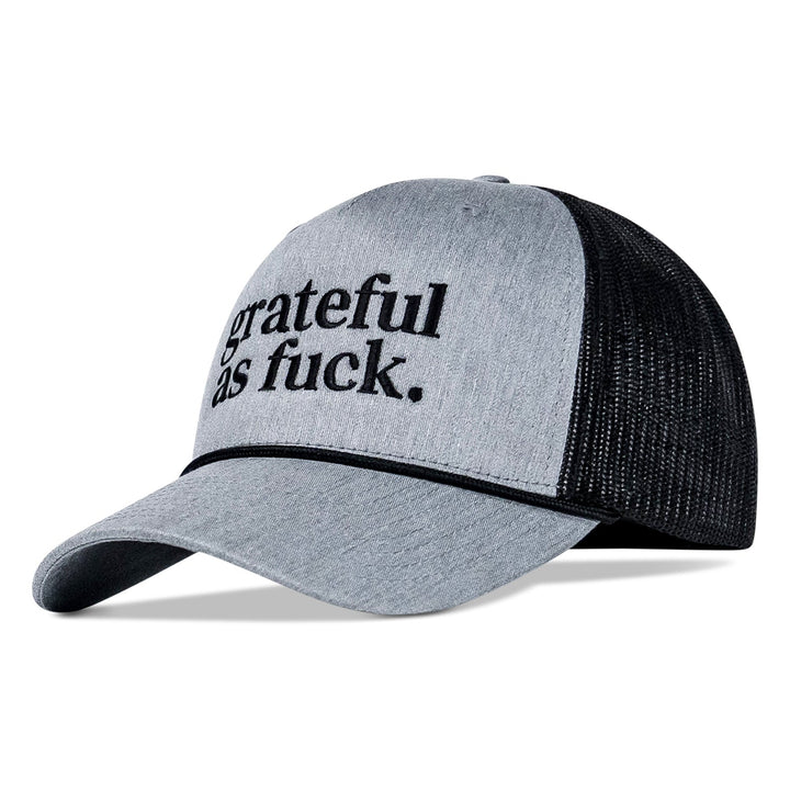 Grateful As Fuck Rope Snapback Hat