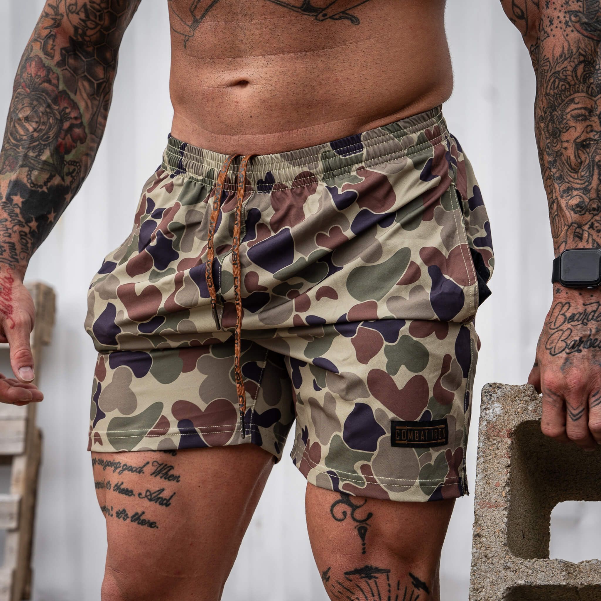 OG Duck Frog Skin Men's V3 Training Shorts | Combat Iron Apparel Co.