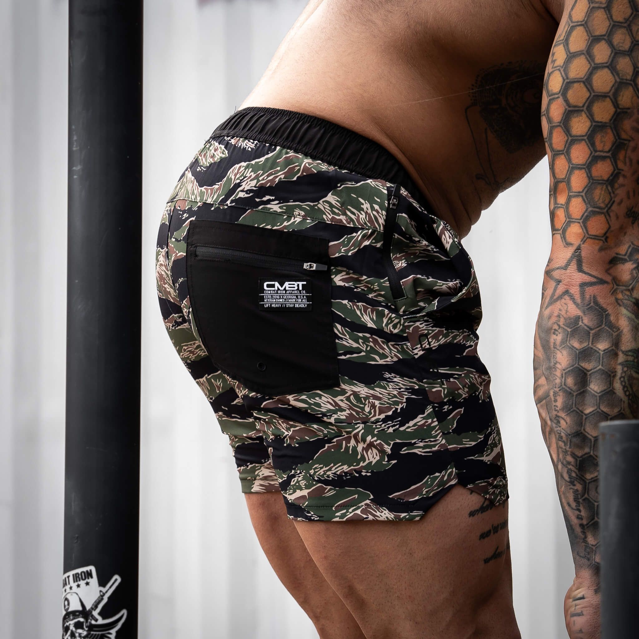 Mens camo hybrid on sale shorts