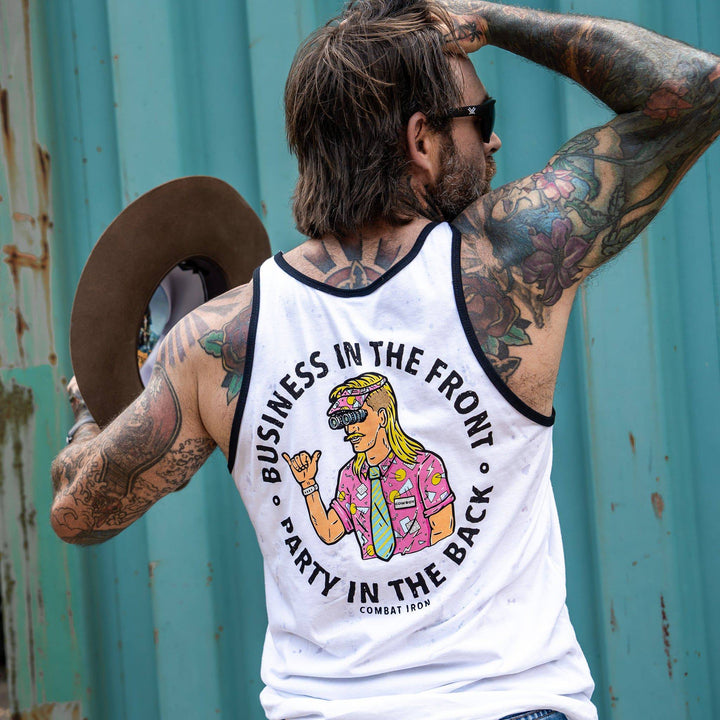 Business In The Front. Party In The Back. Men's Tank