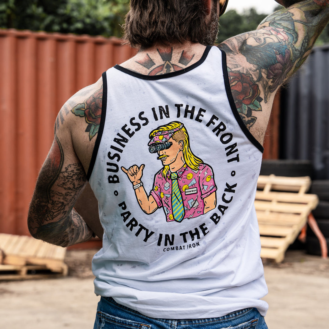 Business In The Front. Party In The Back. Men's Tank