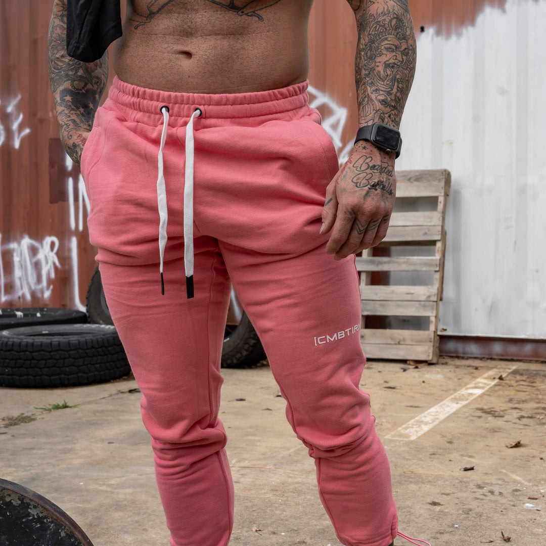 Pink Formal Combo Slim Fit Athletic Track Pants, Joggers Gym Pants for Men