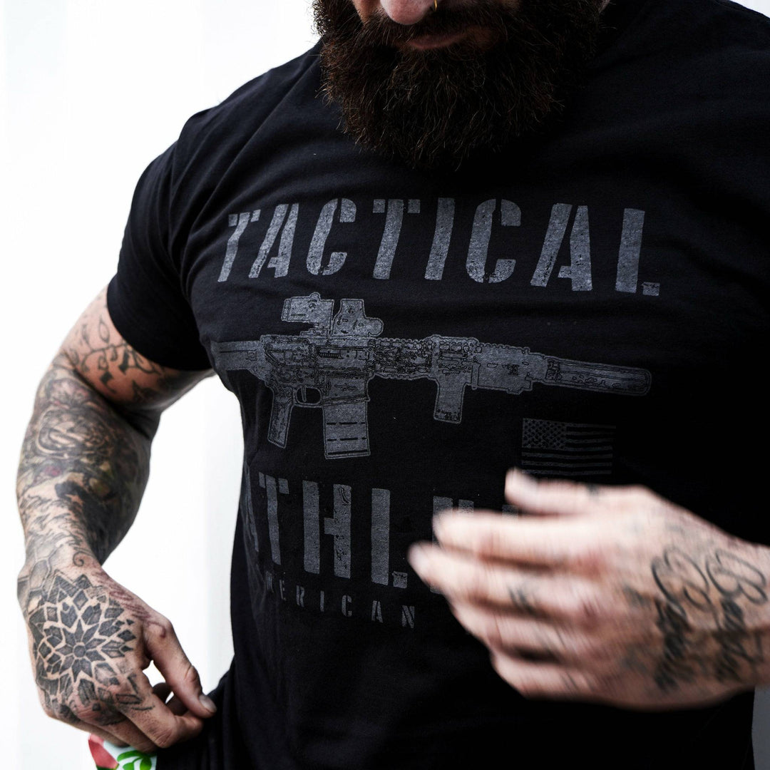 Tactical athlete American-made, men’s t-shirt #color_black