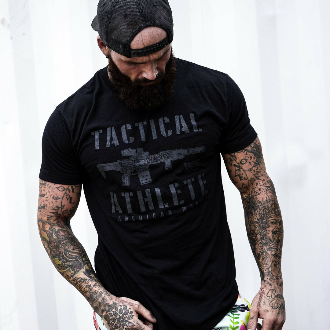 Tactical athlete American-made, men’s t-shirt #color_black