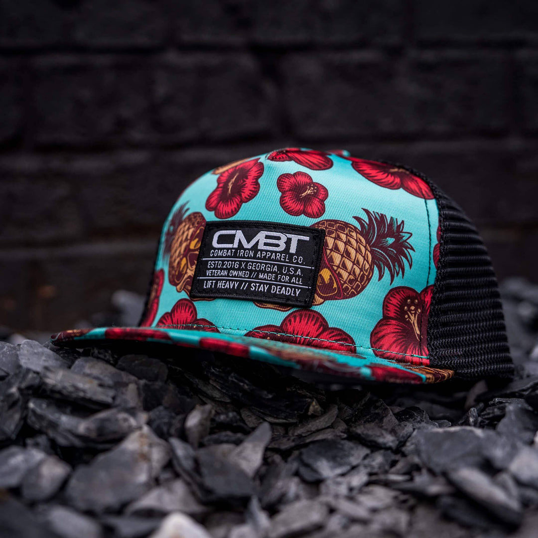 TEAL PINEAPPLE EXPRESS SNAPBACK | WOVEN BLACK CMBTIRN