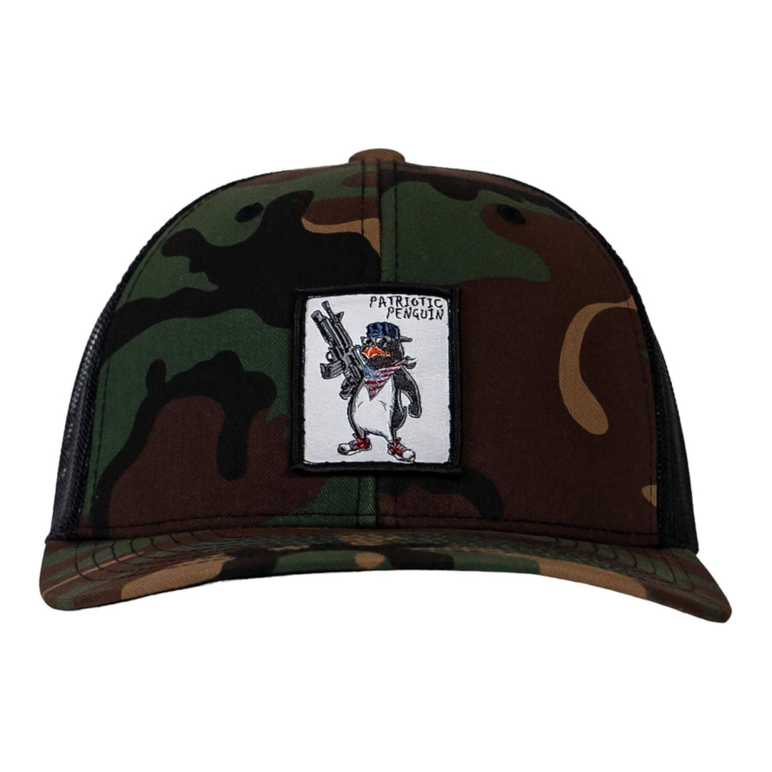 Patriotic Penguin Patch Snapback Hat