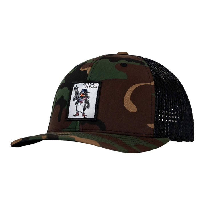 Patriotic Penguin Patch Snapback Hat