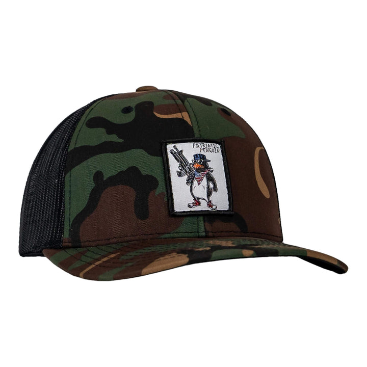 Patriotic Penguin Patch Snapback Hat