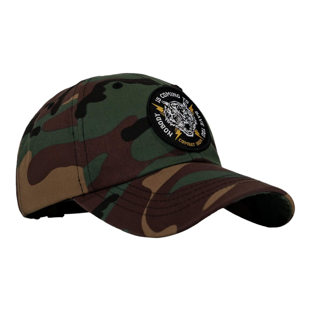 NOBODY IS COMING TO SAVE YOU Patch Tactical Dad Hat