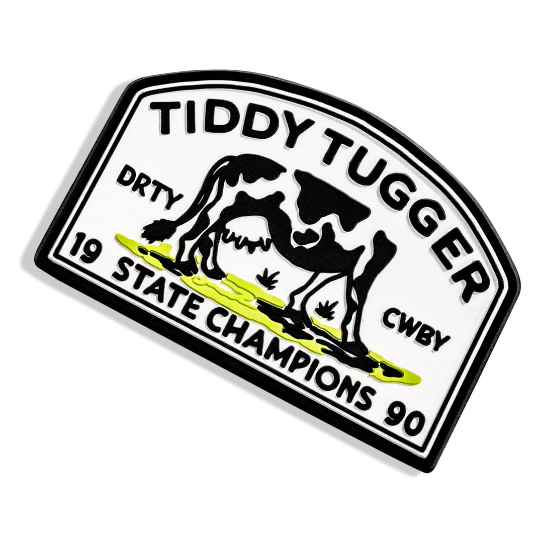 State Champions Tiddy Tugger PVC Velcro Patch - DIRTY COWBOY MFG