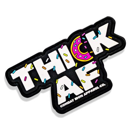 Thick AF Donut PVC Patch - Combat Iron Apparel Co.