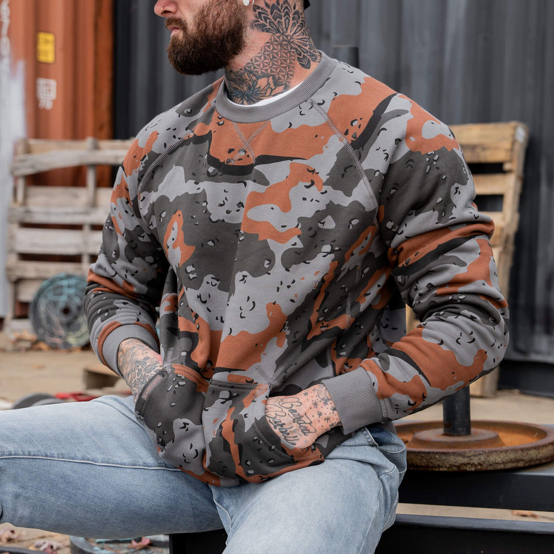 Men's Fleece Lined Sweatshirt Pullover | Combat Iron Apparel