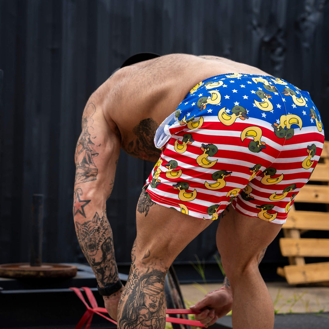 Men's Performance Training Shorts V3 | Tactiduck USA Edition