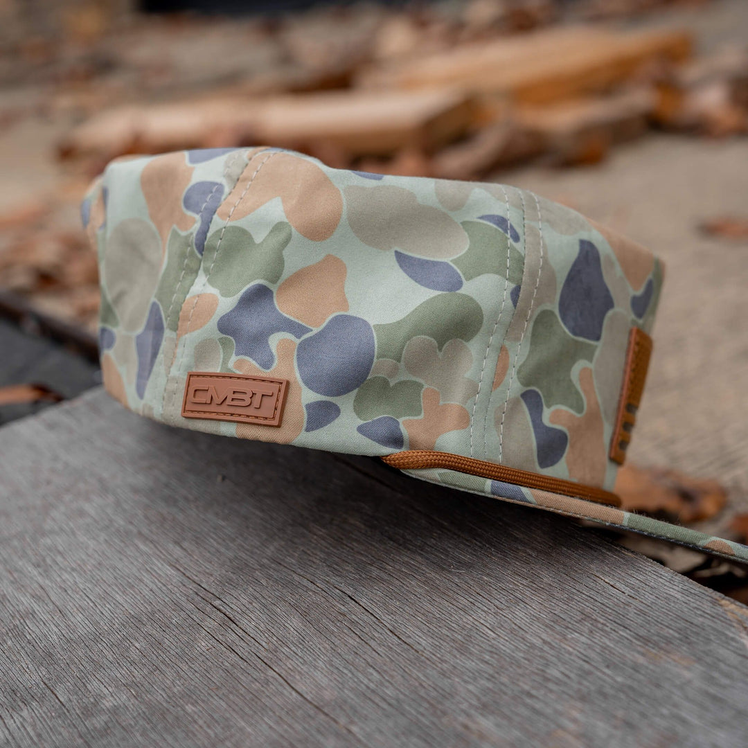 AMERICAN FLAG PATCH CRUSHABLE ROPE SNAPBACK | FROGSKIN DUCK CAMO HAT