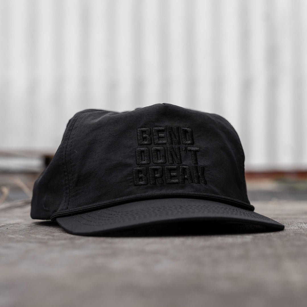 CRUSHABLE ROPE SNAPBACK | BEND DON'T BREAK HAT