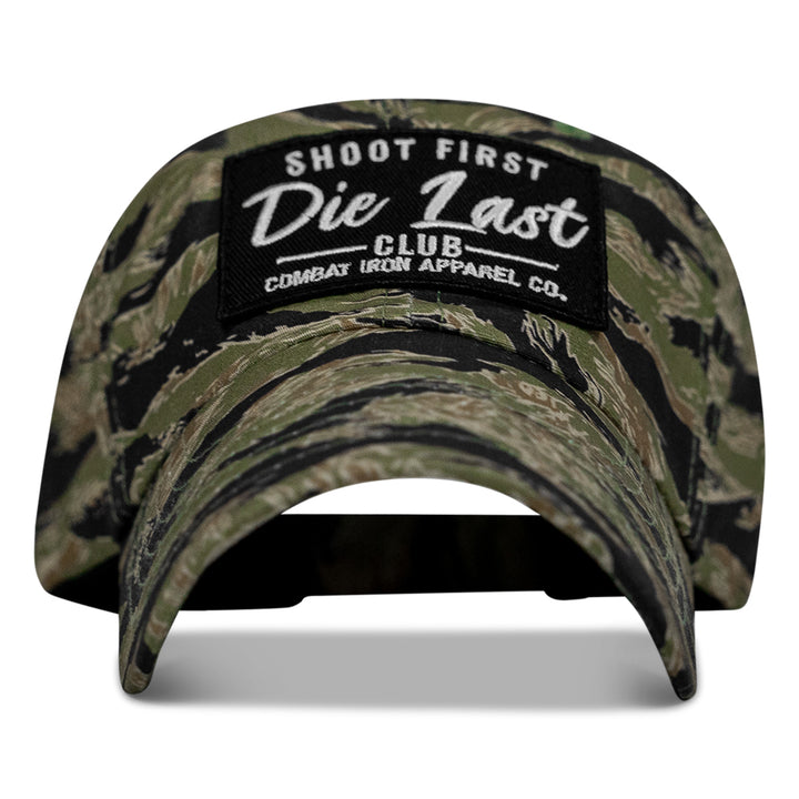 Shoot First. Die Last. Club Patch Low Profile Ripstop Flex Hat