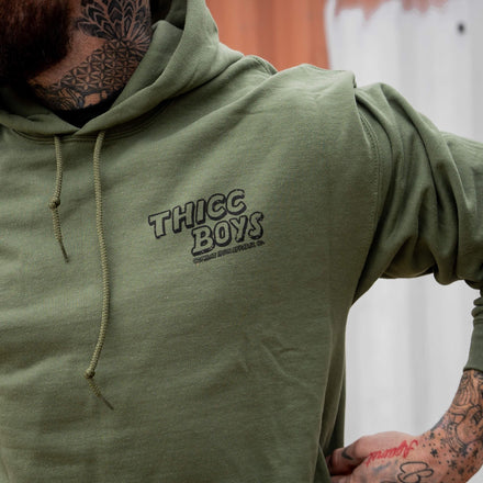 Thicc Boys Lifting Club Men's Hoodie - Combat Iron Apparel Co.