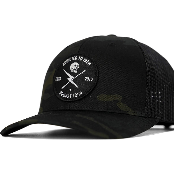 Addicted To Iron Patch Snapback Hat