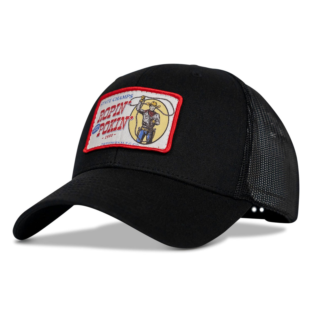 Ropin' and Pokin' Dirty Cowboys Patch SnapBack Hat