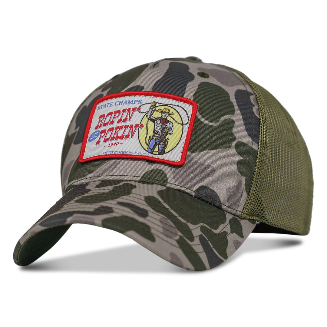 Ropin' and Pokin' Dirty Cowboys Patch SnapBack Hat